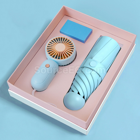 禮品訂造雨傘風扇套裝紀念品