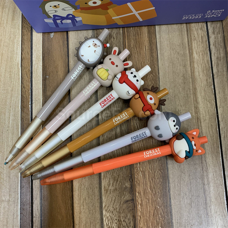 禮品訂造可愛動物按壓中性筆紀念品
