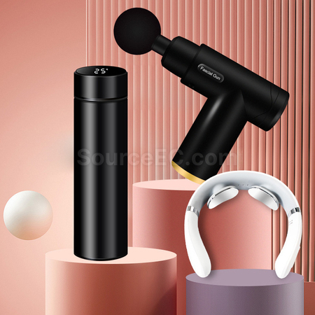 禮品訂造保溫杯+頸椎儀+筋膜槍套裝紀念品
