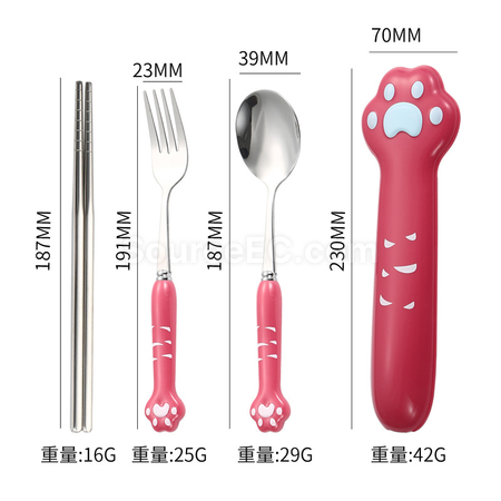 禮品訂造創意貓爪不鏽鋼餐具紀念品
