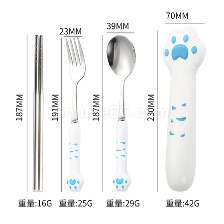 禮品訂造創意貓爪不鏽鋼餐具紀念品