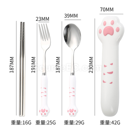 禮品訂造創意貓爪不鏽鋼餐具紀念品