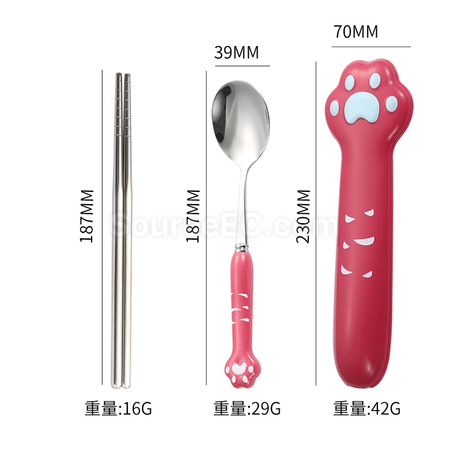 禮品訂造創意貓爪不鏽鋼餐具紀念品