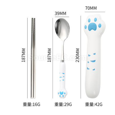 禮品訂造創意貓爪不鏽鋼餐具紀念品