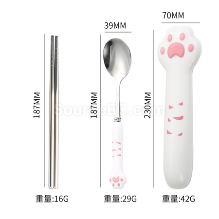 禮品訂造創意貓爪不鏽鋼餐具紀念品