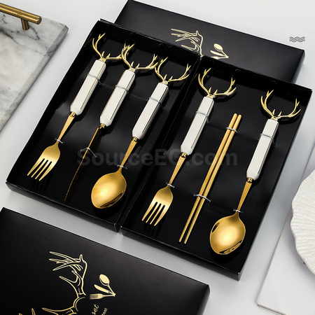 鹿角不銹鋼餐具