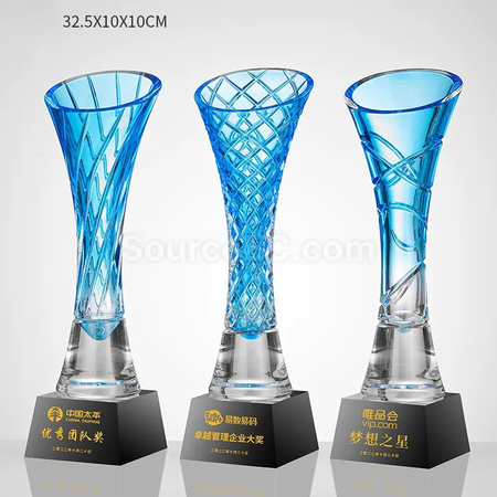 禮品訂造火炬水晶獎座紀念品