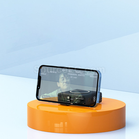 禮品訂造自帶線無線充移動電源紀念品