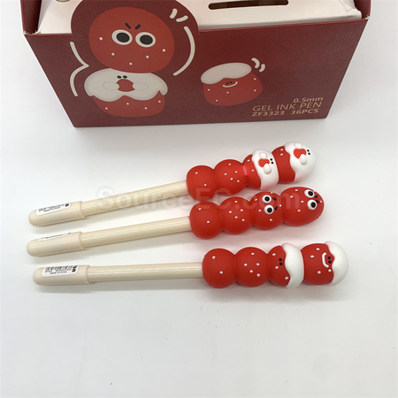 禮品訂造冰糖葫蘆按壓中性筆紀念品