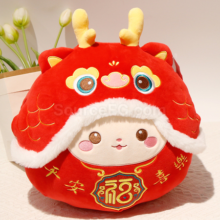 禮品訂造龍年暖手抱枕紀念品