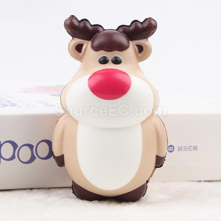 禮品訂造聖誕鹿壓力球紀念品