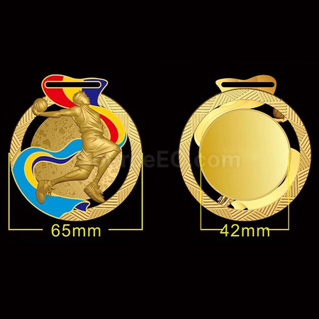 禮品訂造籃球金屬獎牌紀念品