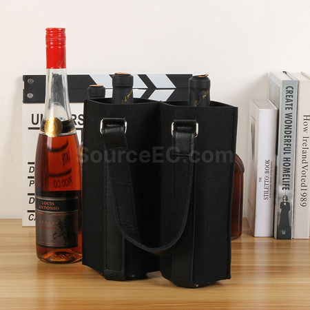 禮品訂造毛氈紅酒袋紀念品