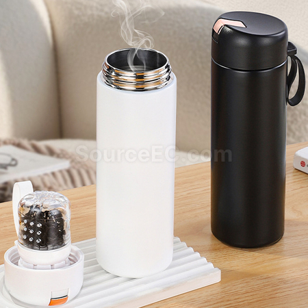 禮品訂造磁彈茶水分離保溫杯紀念品