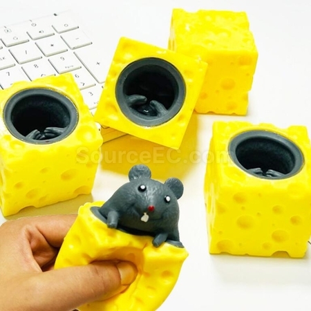 禮品訂造小鼠芝士減壓玩具紀念品