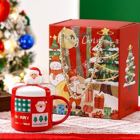 禮品訂造聖誕杯陶瓷杯紀念品