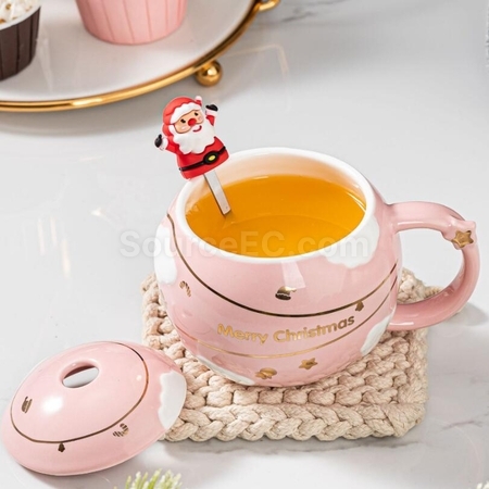 禮品訂造聖誕杯陶瓷杯紀念品