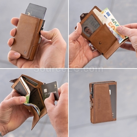 禮品訂造三摺防磁卡包紀念品