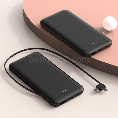 禮品訂造帶線移動電源 10000mah紀念品