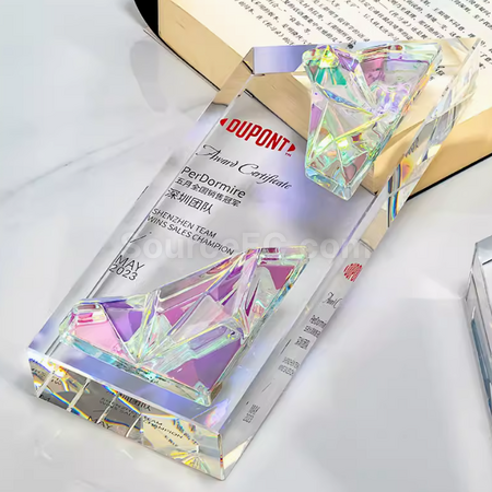 禮品訂造創意琉璃水晶獎座紀念品