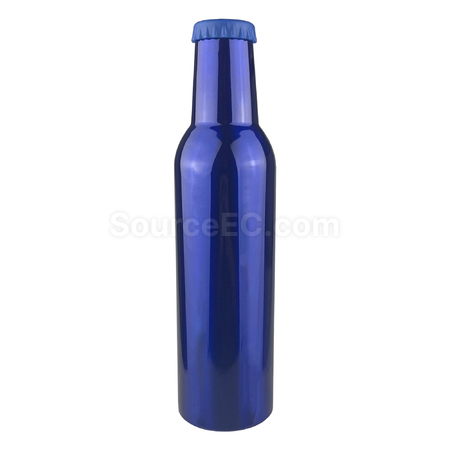 禮品訂造15OZ啤酒樽型雙層真空內304不銹鋼PP蓋保溫杯紀念品
