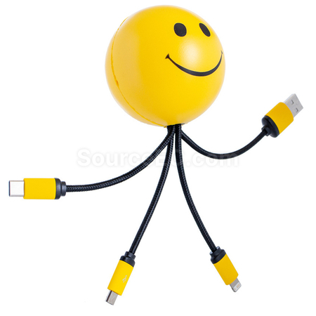 壓力球一拖三充電線