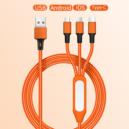 禮品訂造Logo發光充電線紀念品