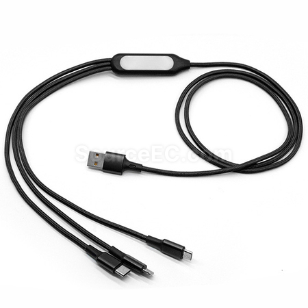 禮品訂造Logo發光充電線紀念品