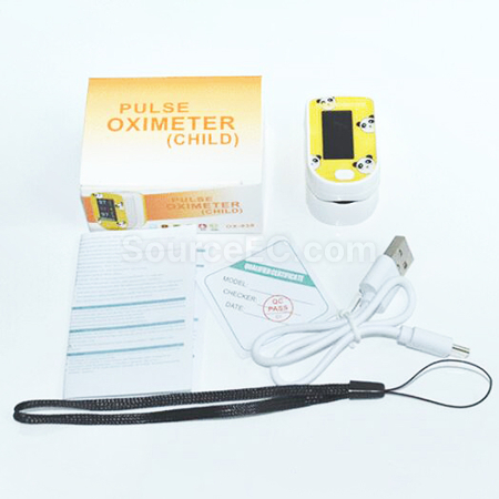 禮品訂造USB充電兒童款指夾式血氧儀紀念品