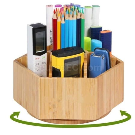 禮品訂造竹製旋轉筆筒紀念品