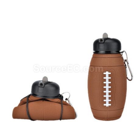 禮品訂造600ML橄欖球造型折疊杯紀念品