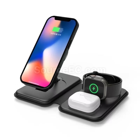 禮品訂造磁吸折疊三合一無線充紀念品