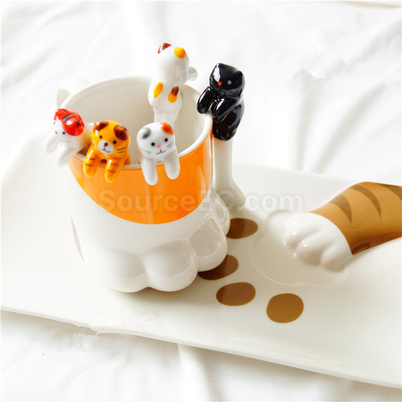 禮品訂造可愛猫咪咖啡勺紀念品