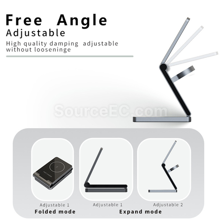 禮品訂造折疊式無線磁吸三合一充電器紀念品