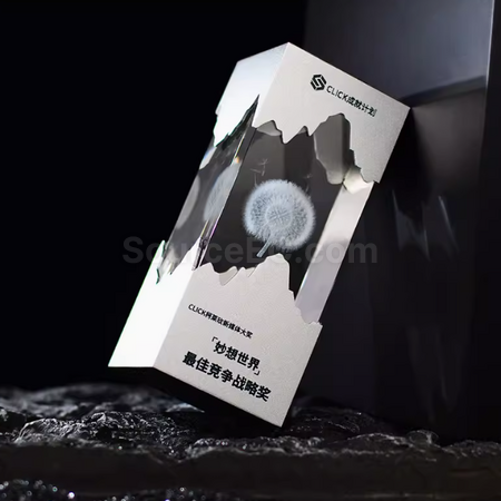 禮品訂造金屬水晶獎座紀念品