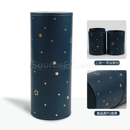 禮品訂造時尚皮革刷具收納筒紀念品