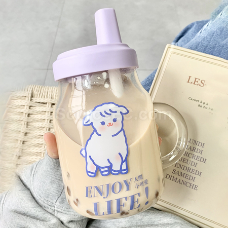 禮品訂造手柄珍珠奶茶杯紀念品
