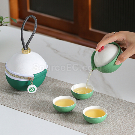 禮品訂造一見粽情端午旅行茶具套裝紀念品