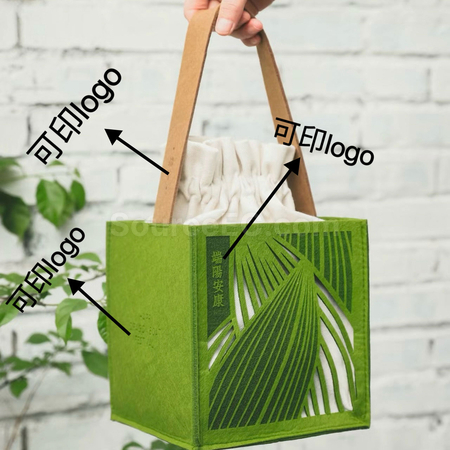 禮品訂造端午節毛氈袋紀念品