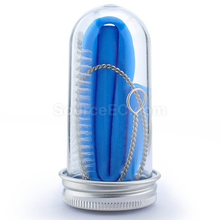 禮品訂造摺疊矽膠吸管套裝紀念品