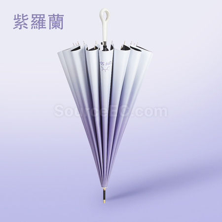 禮品訂造漸變16骨直桿傘紀念品