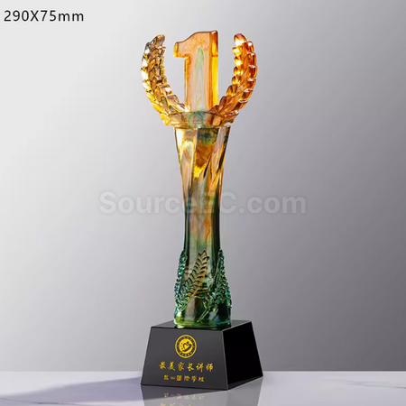 禮品訂造琉璃水晶獎座紀念品