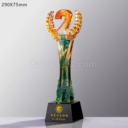 禮品訂造琉璃水晶獎座紀念品