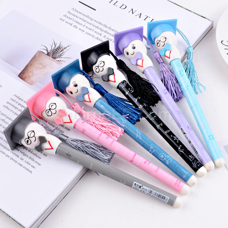 禮品訂造博士帽造型中性筆紀念品