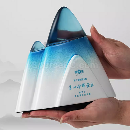 禮品訂造創意水晶陶瓷獎座紀念品