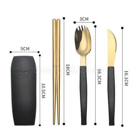 禮品訂造便攜不鏽鋼自備餐具套裝紀念品