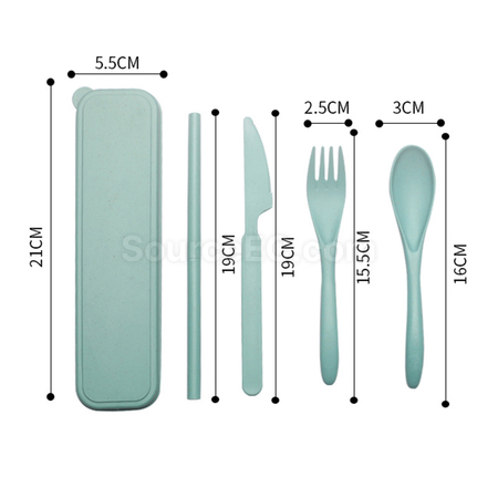 禮品訂造麥稈餐具套裝紀念品