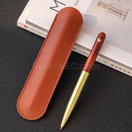 禮品訂造銅木質商務寶珠筆紀念品