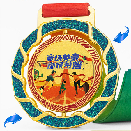 禮品訂造旋轉金屬獎牌紀念品