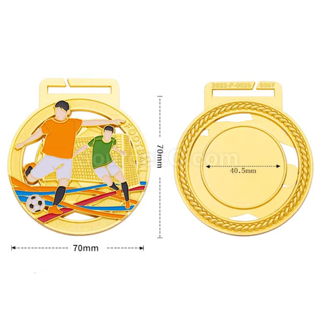 禮品訂造足球金屬獎牌紀念品